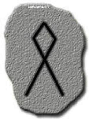 Othala rune mark on skin